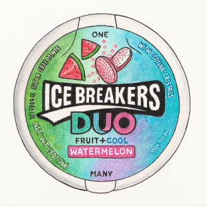 Ice Breakers Duo Fruit + Cool Watermelon sugarfree 36g