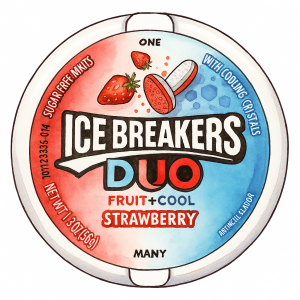 Ice Breakers Fruit+Cool Strawberry Sugar Free 36g