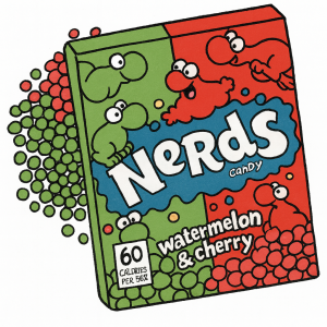 Nerds Candy watermelon & cherry 46,7g