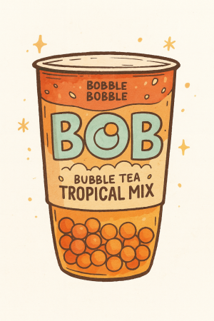 Bob Bubble Tea Tropical Mix 360ml